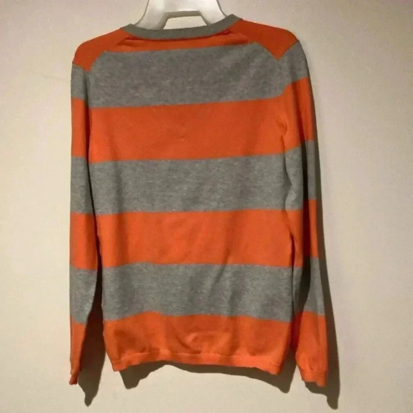Tommy Hilfiger women’s medium gray/orange sweater - Picture 2 of 9